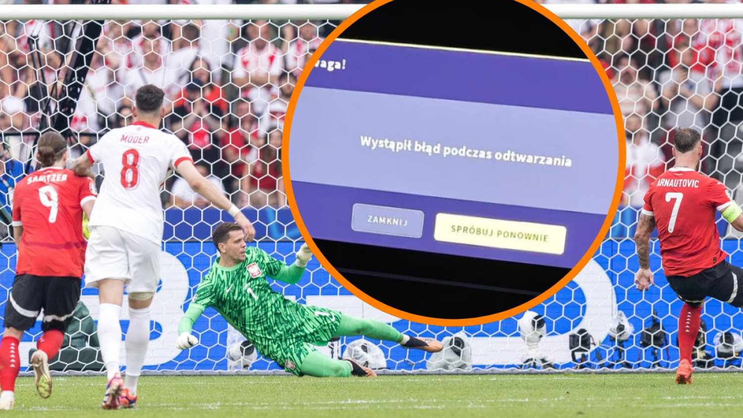 Polska-Austria. W czasie meczu nie działała strona TVP Sport