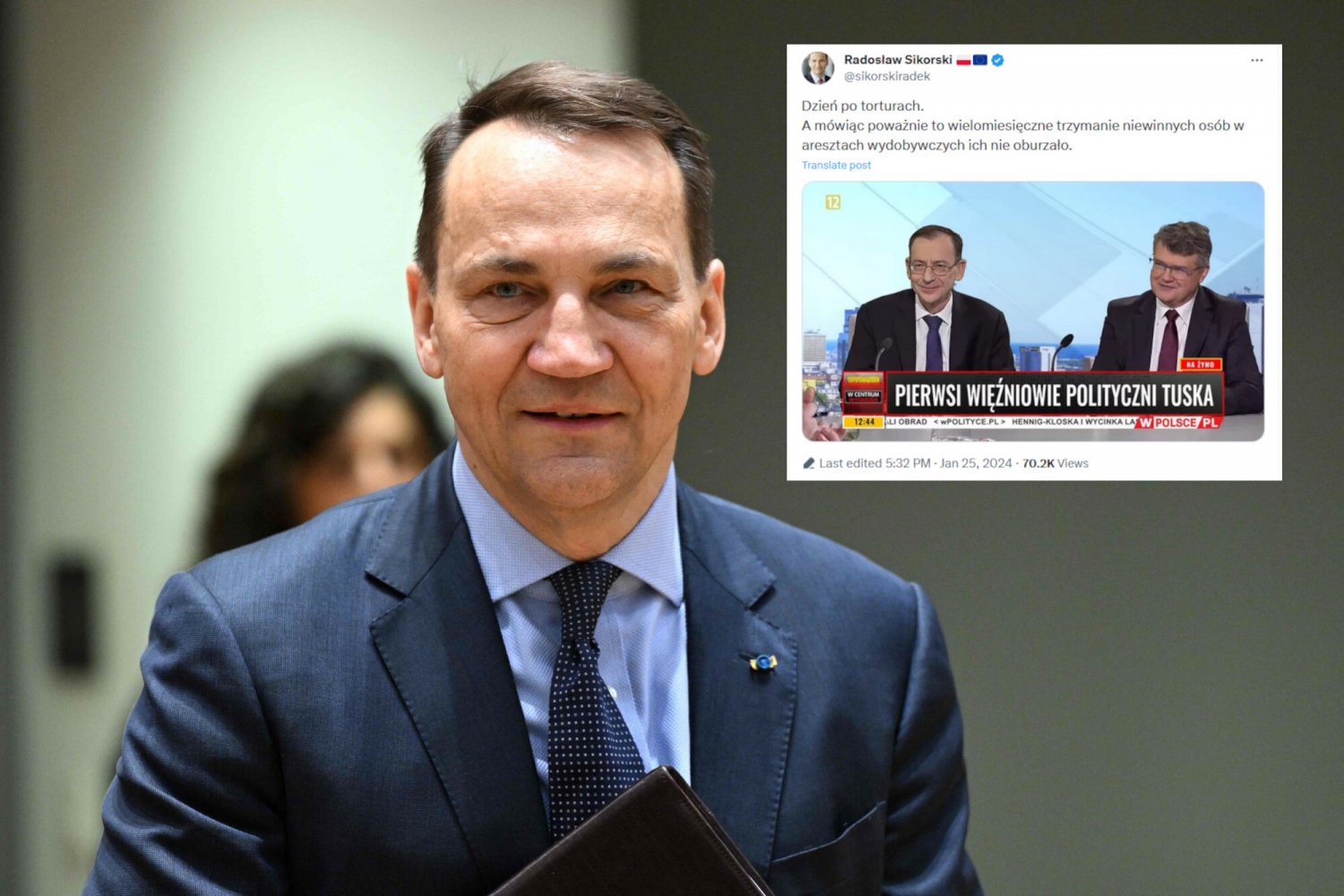 Sikorski kpi z Kamińskiego i Wąsika. Dodał w sieci wymowny wpis