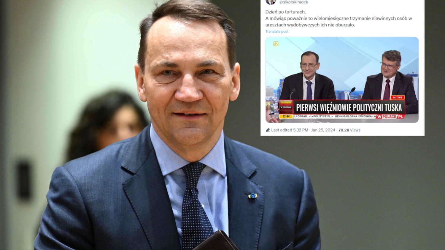 Sikorski kpi z Kamińskiego i Wąsika. Dodał w sieci wymowny wpis