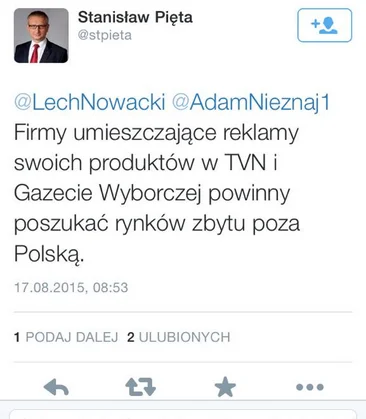 O co chodzi posłowi Prawa i Sprawiedliwości?
