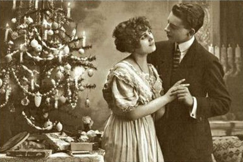 Kartka świąteczna z XX-lecia międzywojennego.