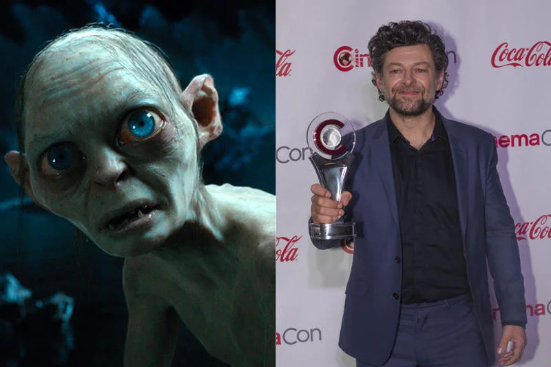 Andy Serkis wciela się w Golluma.