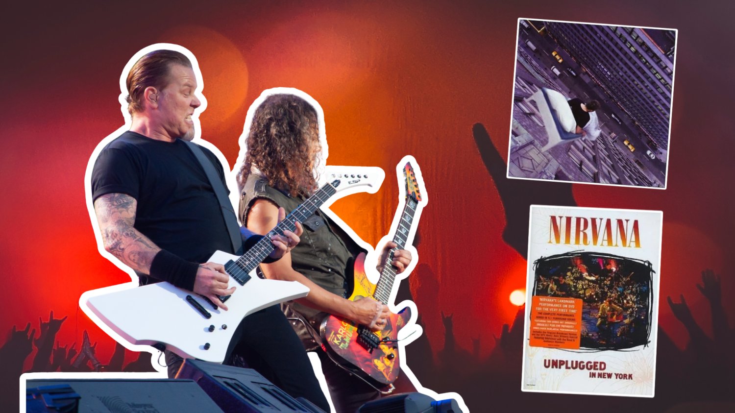 Koncert rockowy, Metallica, okładki płyt.