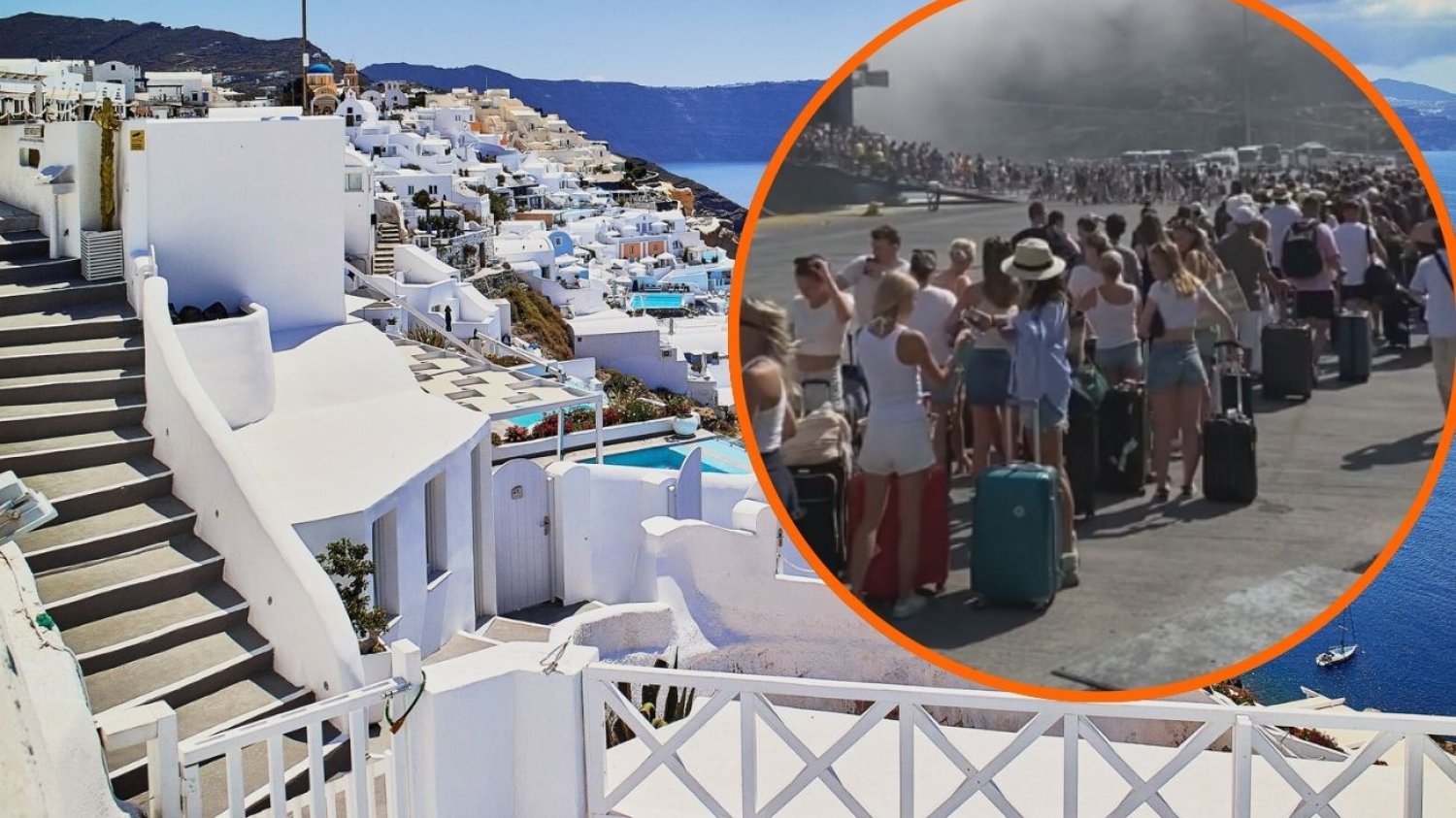 Santorini nie radzi sobie z turystami