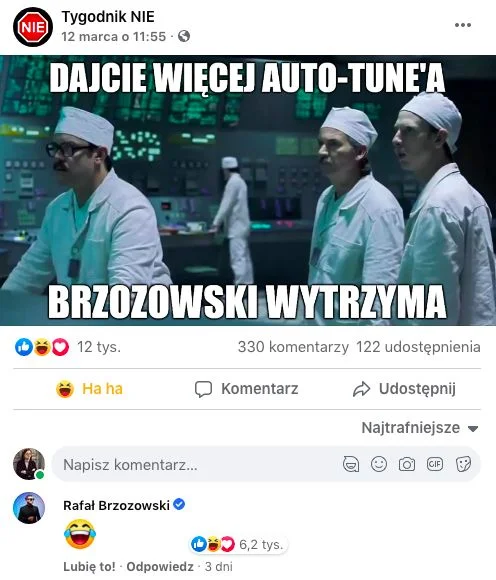 Rafał Brzozowski prezentuje dystans do siebie