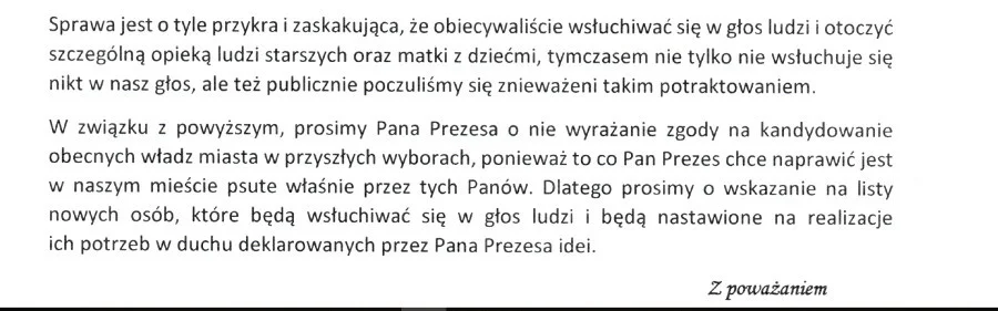 Fragment listu.