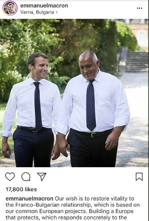 Prezydent Francji i premier Bułgarii na spotkaniu w Varnie.