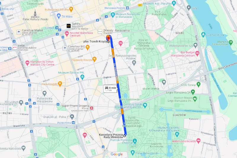 Protest rolników 6 marca w Warszawie. Mapa utrudnień w stolicy kraju