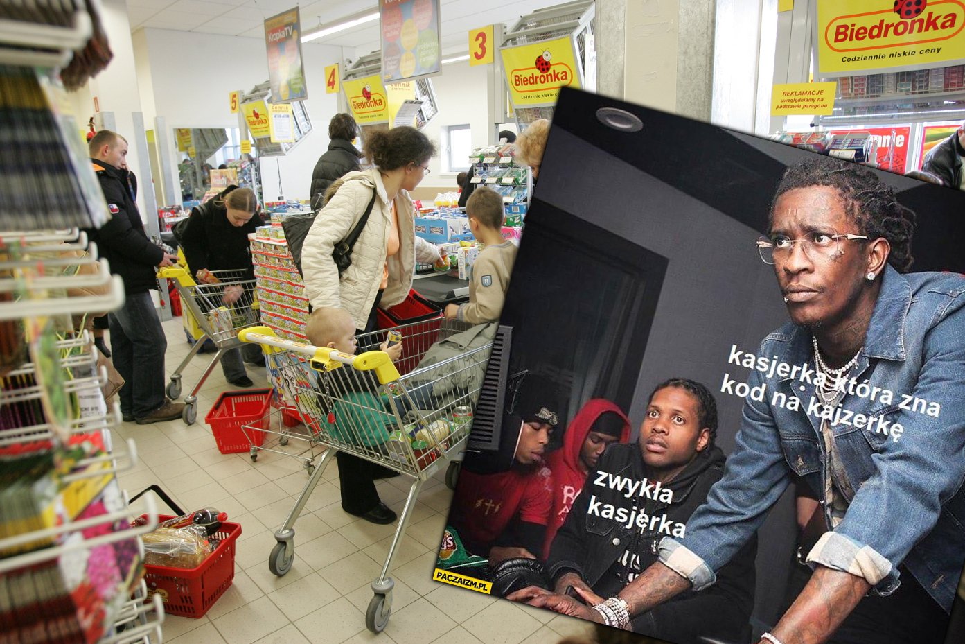 Mem, który przedstawia znajomą nam sytuację podbija internet. Jak naprawdę wyglądają kulisy pracy kasjerki?