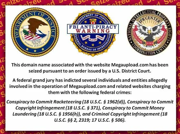 Po wejściu na Megaupload.com natykamy się na taki obrazek.