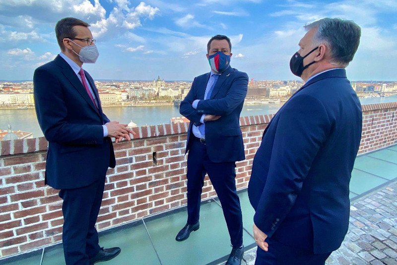 "Chcemy renesansu Europy" – orzekli podczas spotkania w Budapeszcie Mateusz Morawiecki, Viktor Orban i Matteo Salvini.