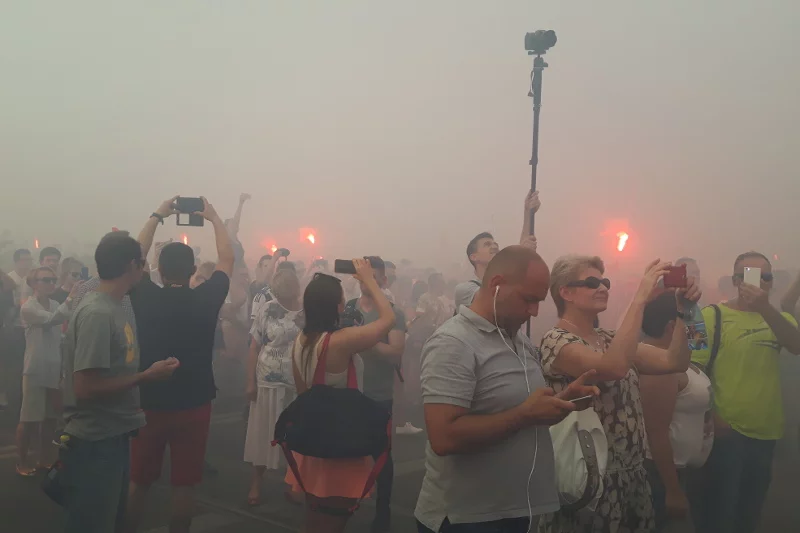 Gorąco na dworze, gorąca atmosfera... Dla mojego smartfona to było  już za dużo wrażeń.