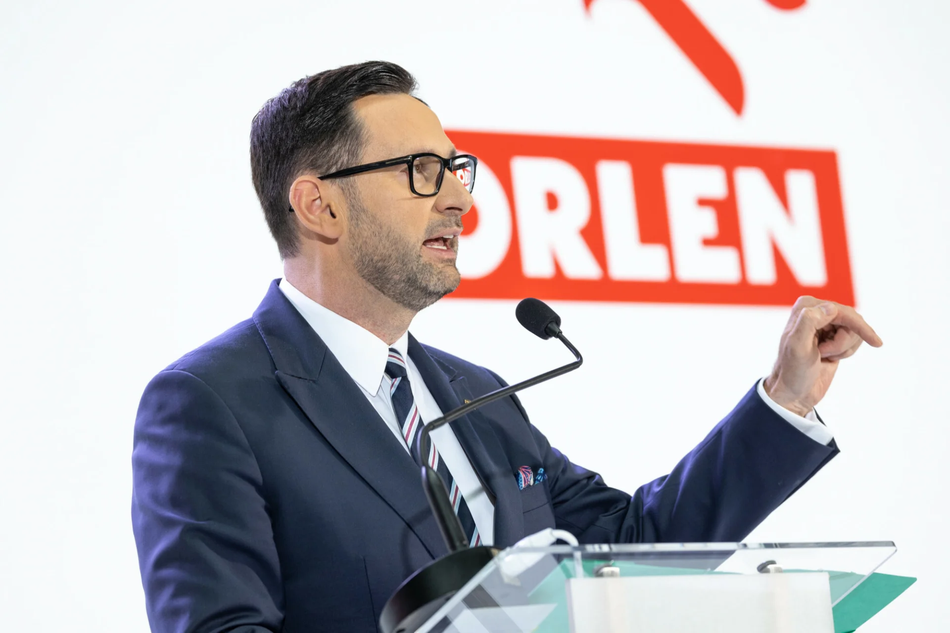 Prezes Orlenu Daniel Obajtek przemawiał w kościele.