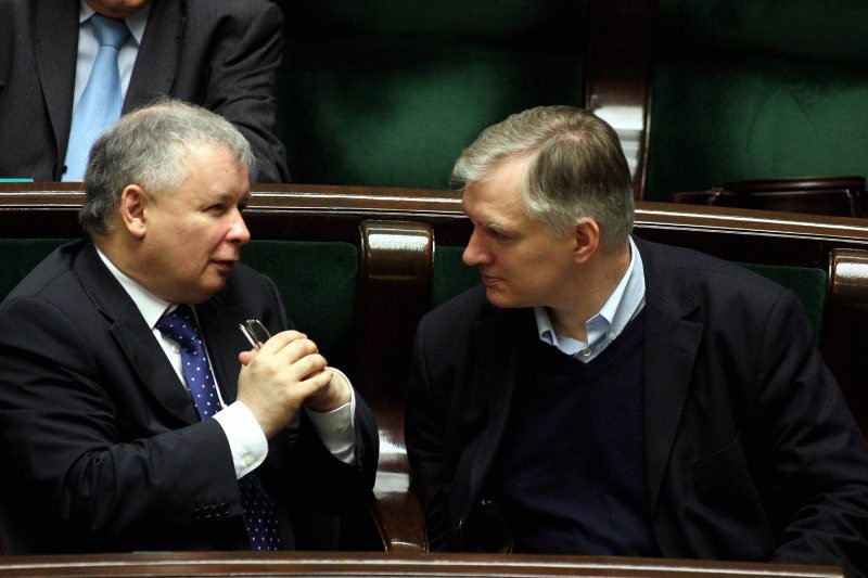 Prezes PiS Jarosław Kaczyński i lider Polski Razem Jarosław Gowin raczej się nie dogadają