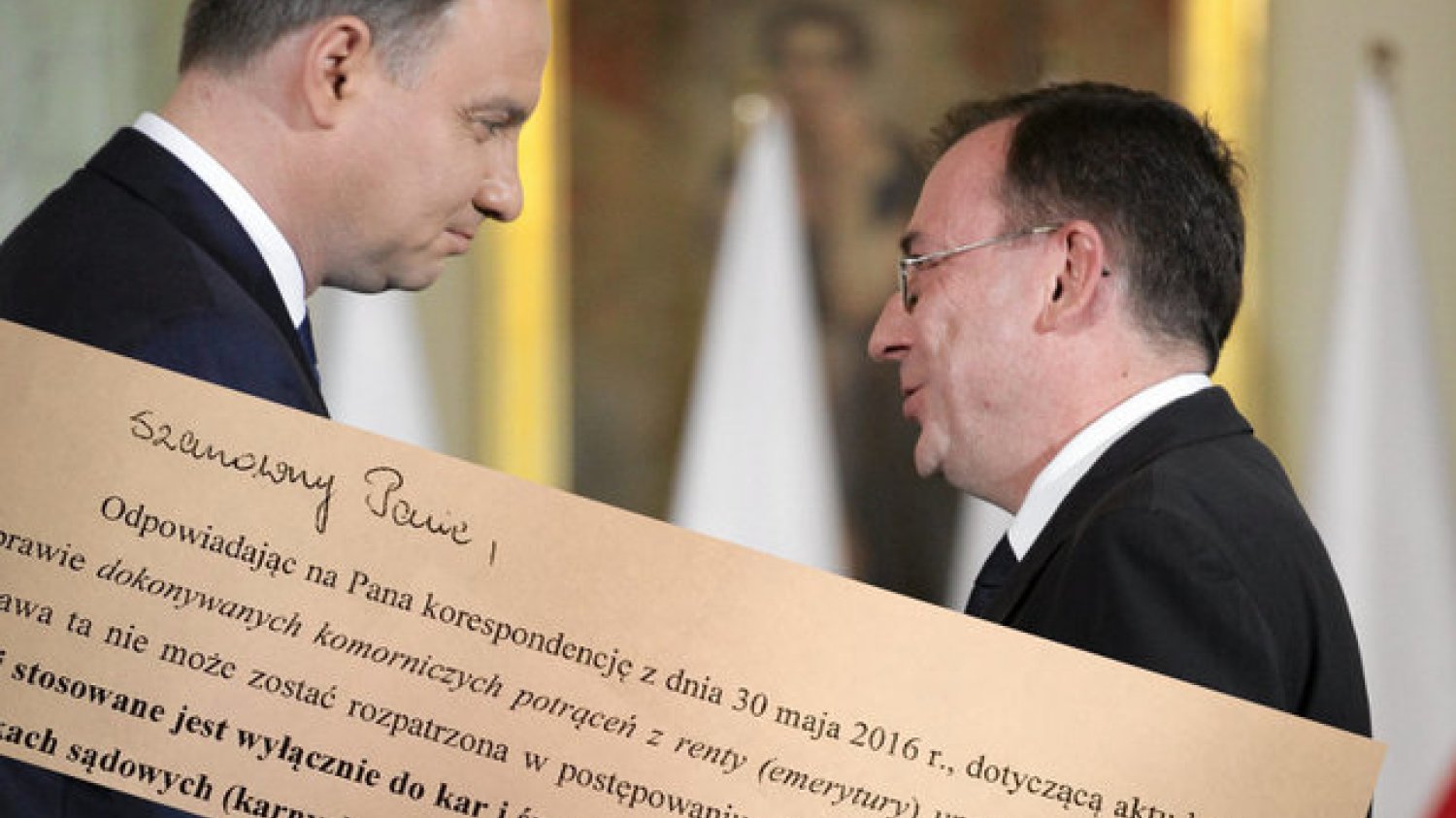 Prezydent Andrzej Duda i Mariusz Kamiński