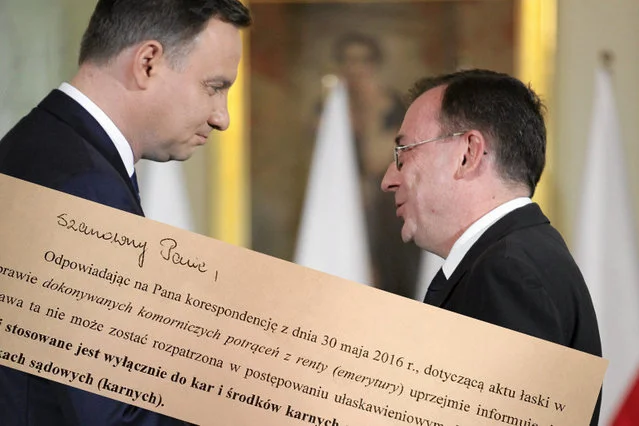 Prezydent Andrzej Duda i Mariusz Kamiński