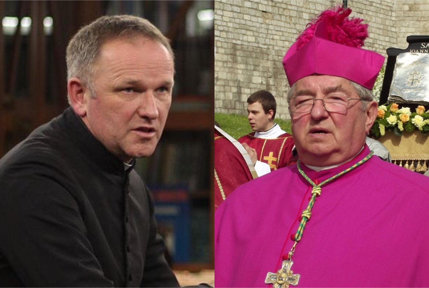 Ks. Wojciech Lemański fot. Franciszek Vetulani / Arcybiskup Leszek Sławoj Głódź fot. Piotr Drabik