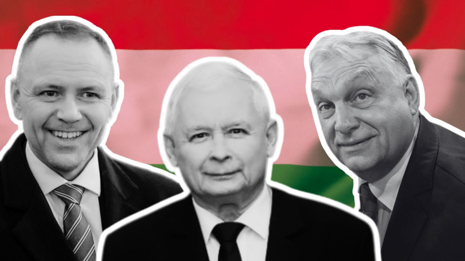 Karol Nawrocki, Jarosław Kaczyński, Viktor Orban Karol Nawrocki, Jarosław Kaczyński, Viktor Orban