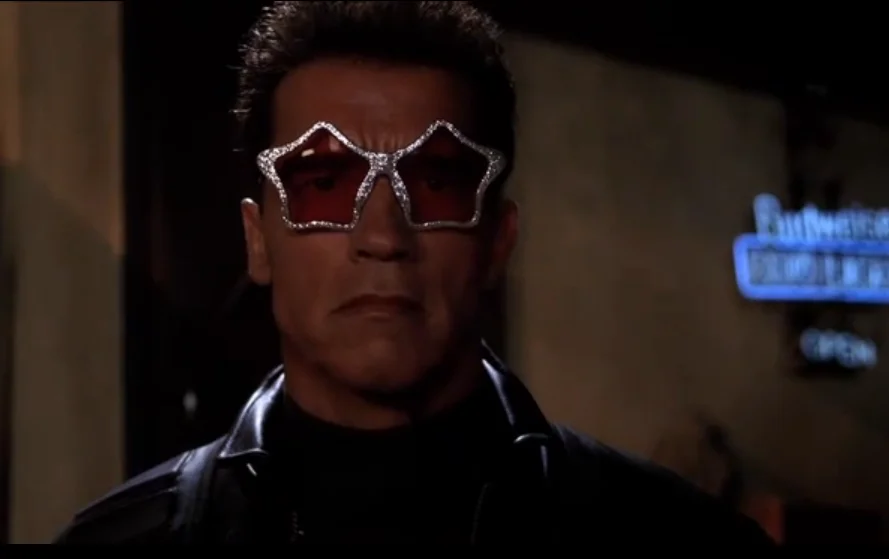 Arnold Schwarzenegger w roli tytułowego Terminatora.