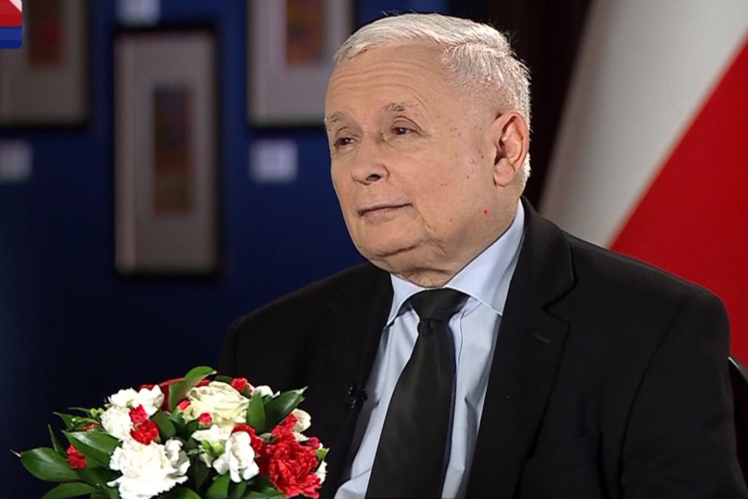 Kaczyński w "Gościu Wiadomości" TVP na finał kampanii.