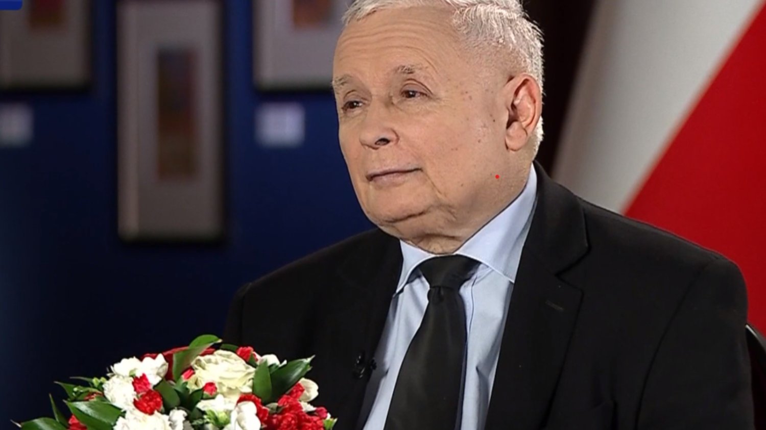 Kaczyński w "Gościu Wiadomości" TVP na finał kampanii.