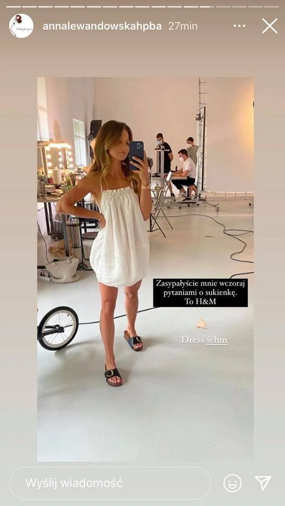Screen z relacji Anny Lewandowskiej na Instagramie.