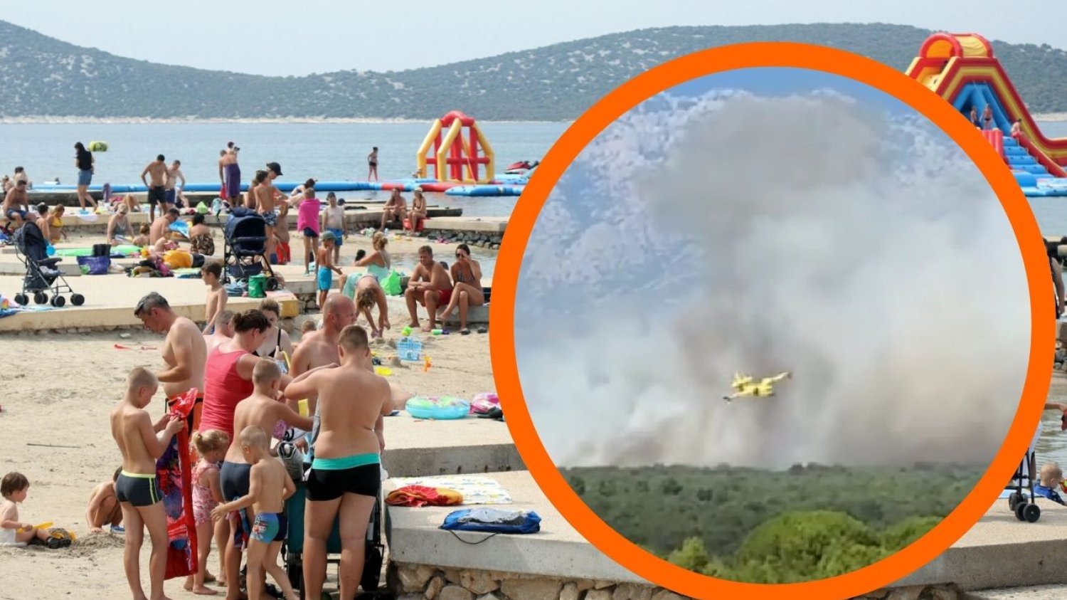 Pożary w Chorwacji. Ogień niedaleko Zadaru i Splitu
