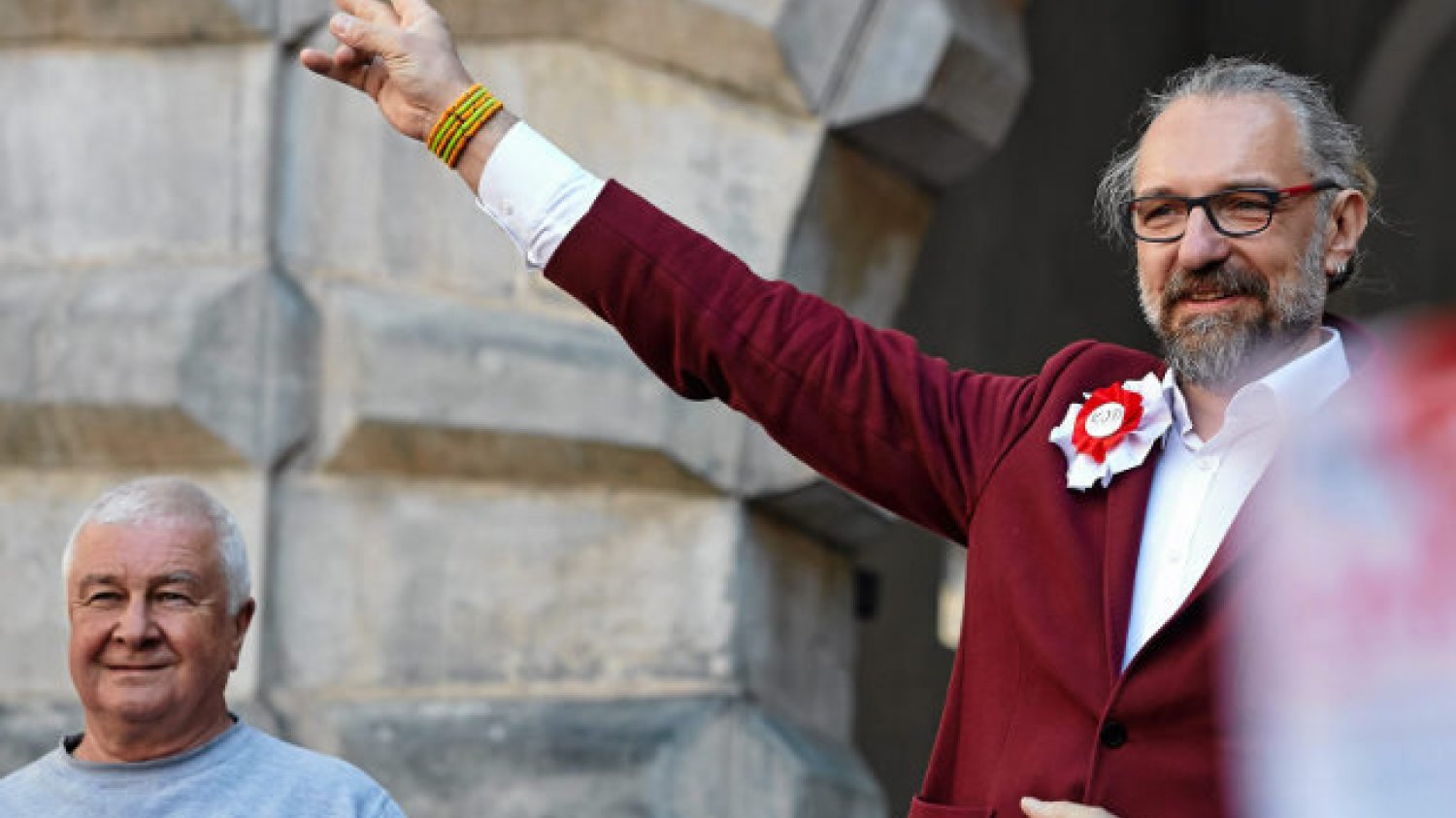 Ojciec założyciel i pomysłodawca KOD Krzysztof Łoziński i lider organizacji Mateusz Kijowski
