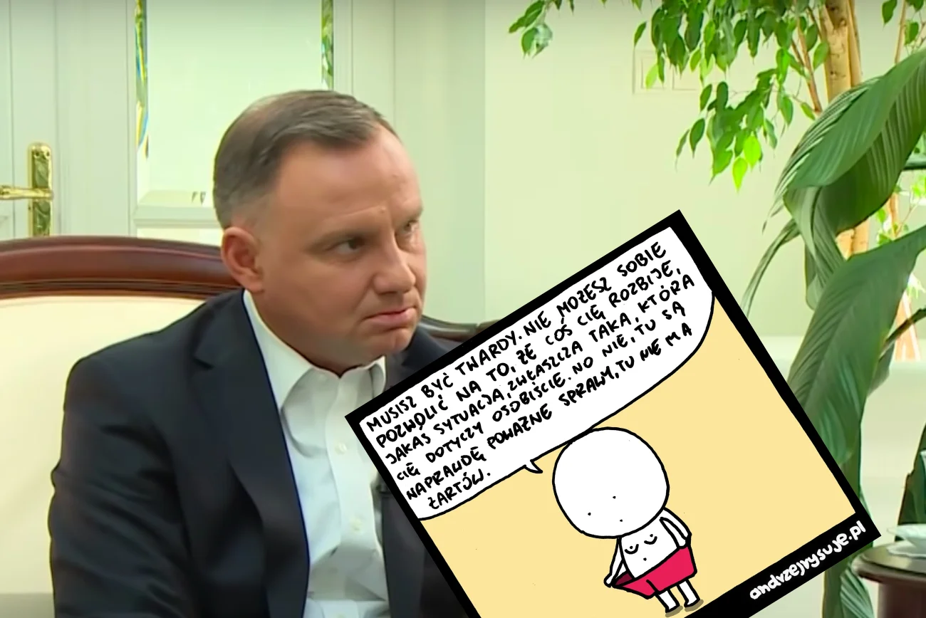 Andrzej Rysuje oburzył prawicę swoim rysunkiem.