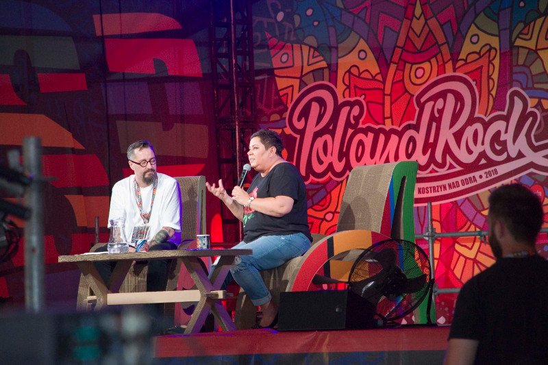 Dorota Wellman pojawiła się podczas pierwszego dnia festiwalu Pol'and'Rock.