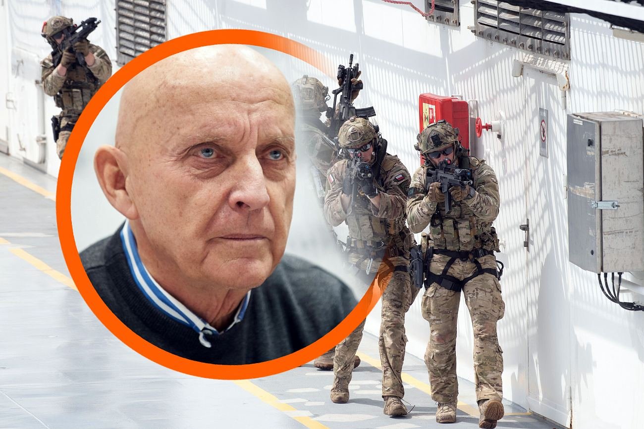 Polscy komandosi zabezpieczający infrastrukturę krytyczną. Na ich tle ekspert ds. bezpieczeństwa Jerzy Dziewulski