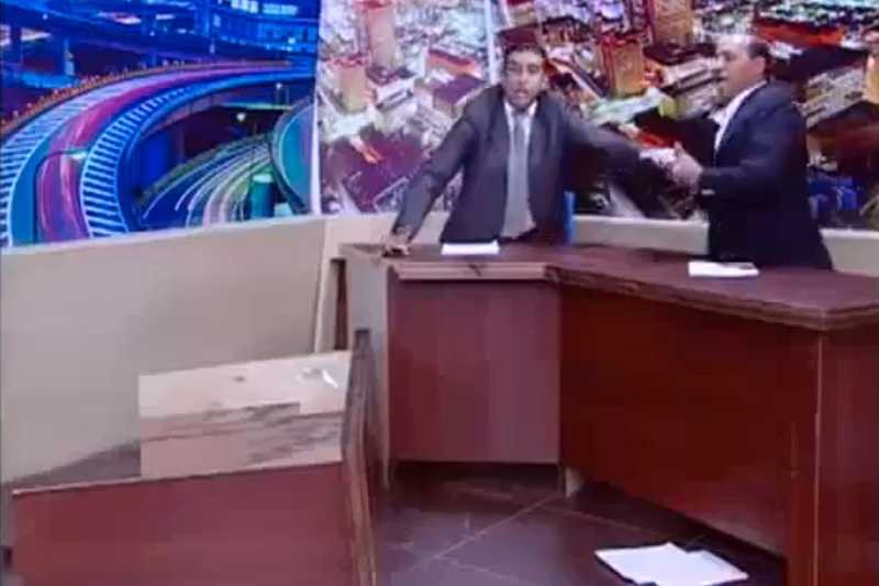 Gość jordańskiej telewizji zaczął grozić bronią podczas programu