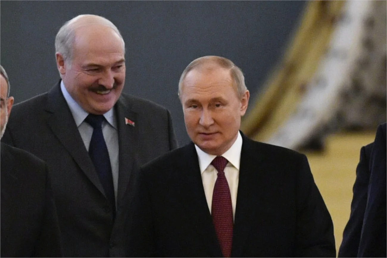 Łukaszenka i Putin żartują z sankcji.