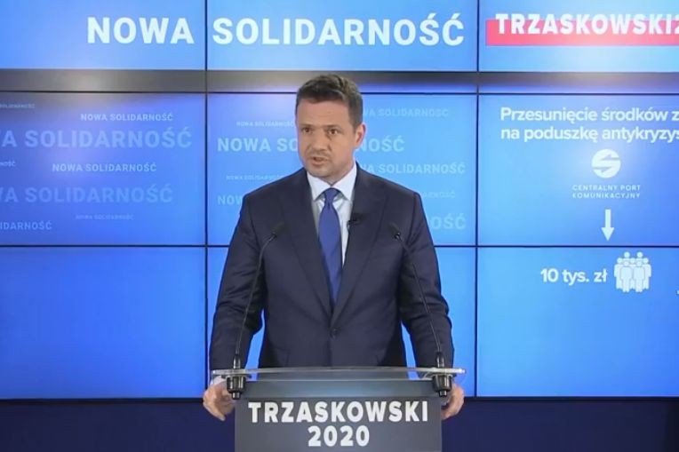 Rafał Trzaskowski postuluje likwidację sztandarowych inwestycji PiS, w tym Centralnego Portu Komunikacyjnego, na czas epidemii koronawirusa. Rafał Trzaskowski twierdzi, że potrzebna jest polityka nowej solidarności w czasach epidemii koronawirusa. :Postuluje likwidację sztandarowych inwestycji PiS.