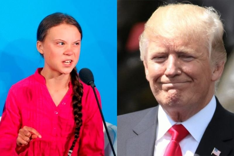 16-letnia Greta Thunberg nadepnęła Donaldowi Trumpowi na odcisk.