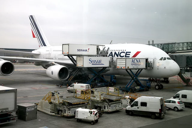 Samolot na lotnisku Roissy.