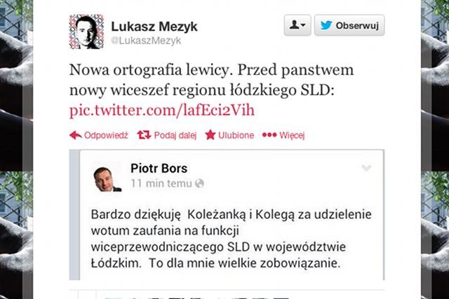 Podziękowania radnego Piotra Borsa szybko trafiły na Twittera.