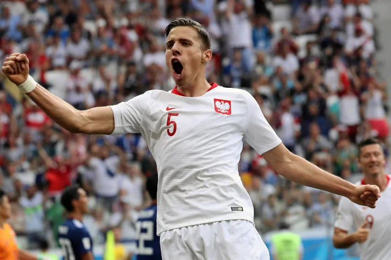 Jan Bednarek zdobył swojego pierwszego gola w reprezentacji podczas meczu z Japonią.