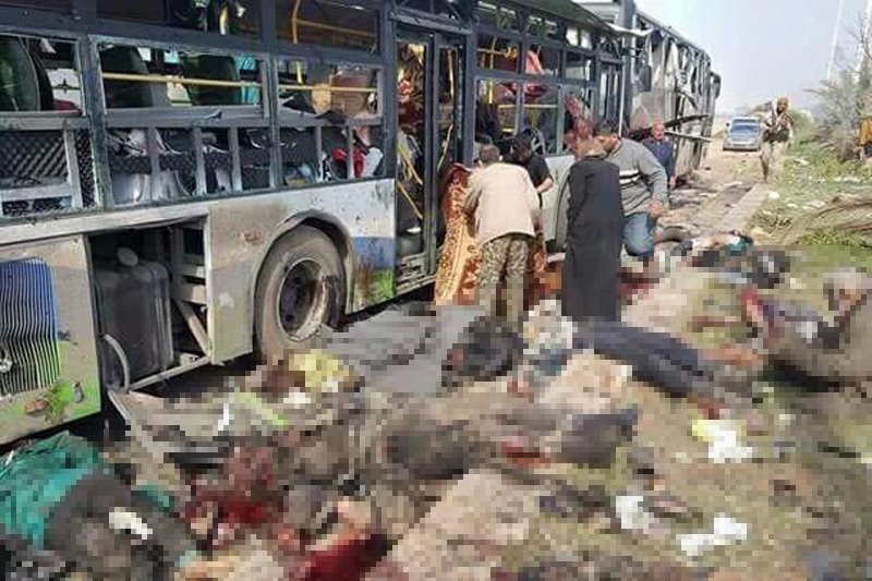 Kolejny poziom barbarzyństwa w Syrii został przekroczony. Dokonano ataku na konwój ewakuowanej ludności.