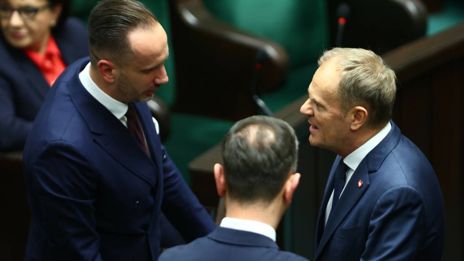 Donald Tusk rozmawiał w Sejmie z Januszem Kowalskim