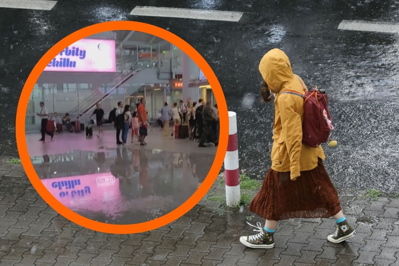 Niebezpieczna pogoda w Polsce. W Warszawie podczas burzy zalało Lotnisko Chopina