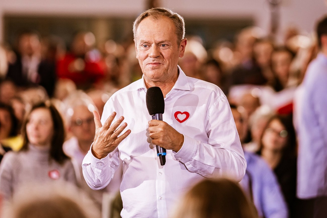 Donald Tusk na wrocławskim Jagodnie