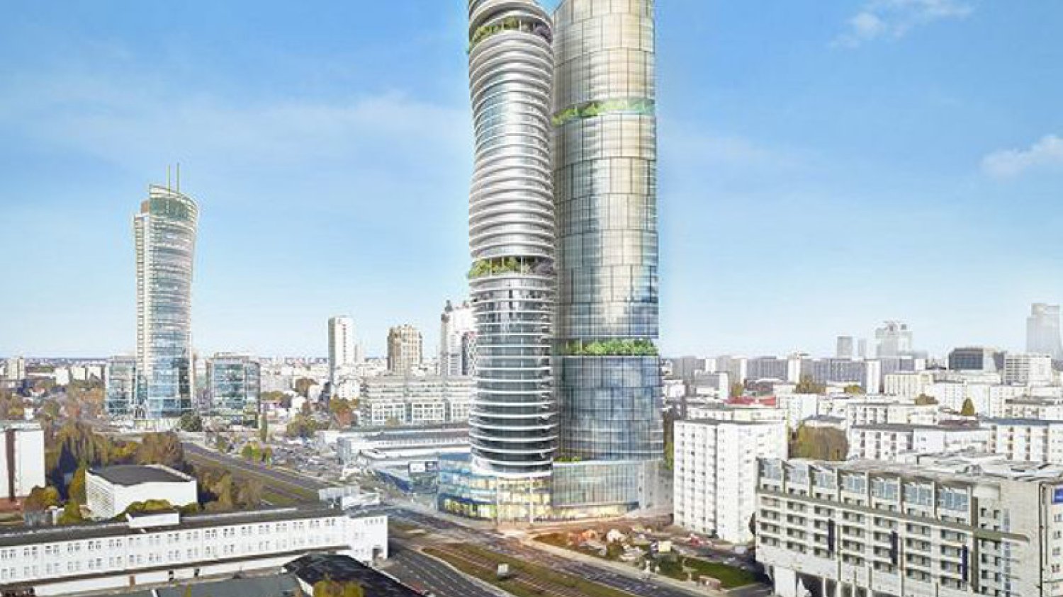 K-Tower to wysokie na 190 m bliźniacze wieżowce, których budowę planował Jarosław Kaczyński.