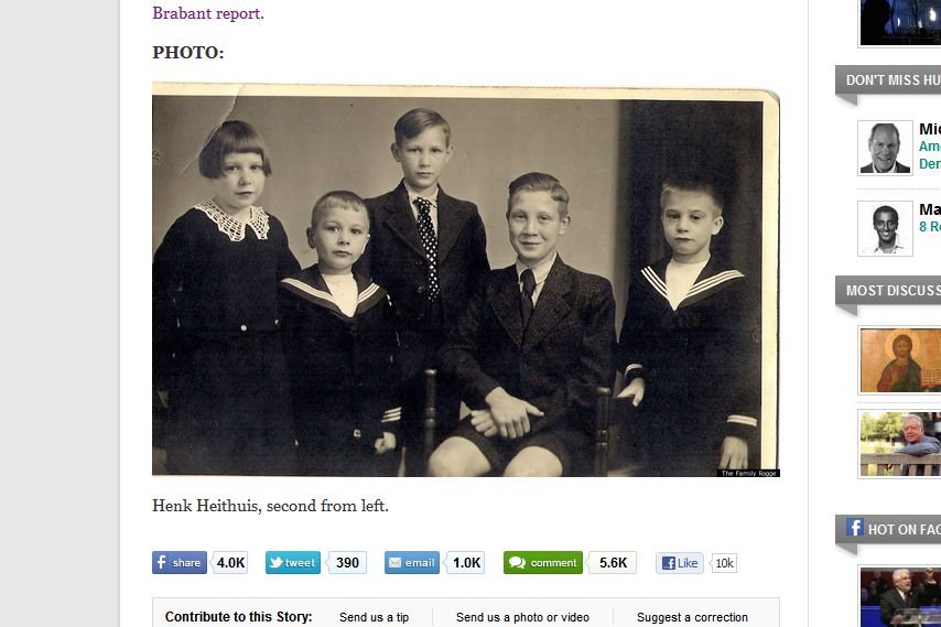 Na zdjęciu: Henk Heithuis, drugi od lewej, na długo przed kastracją