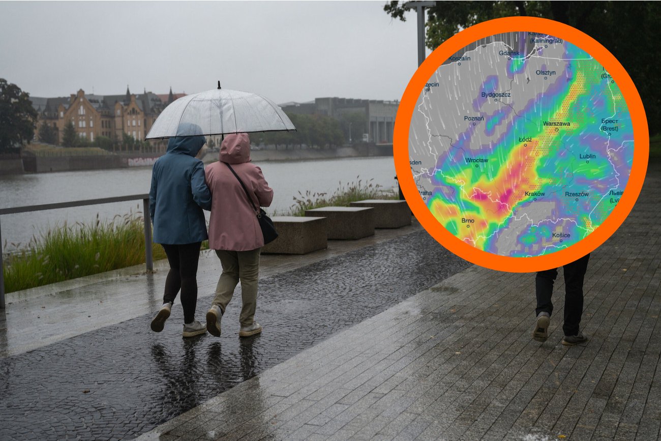 Oto najnowsze prognozy z IMGW. Deszcz tak szybko nie przestanie padać.