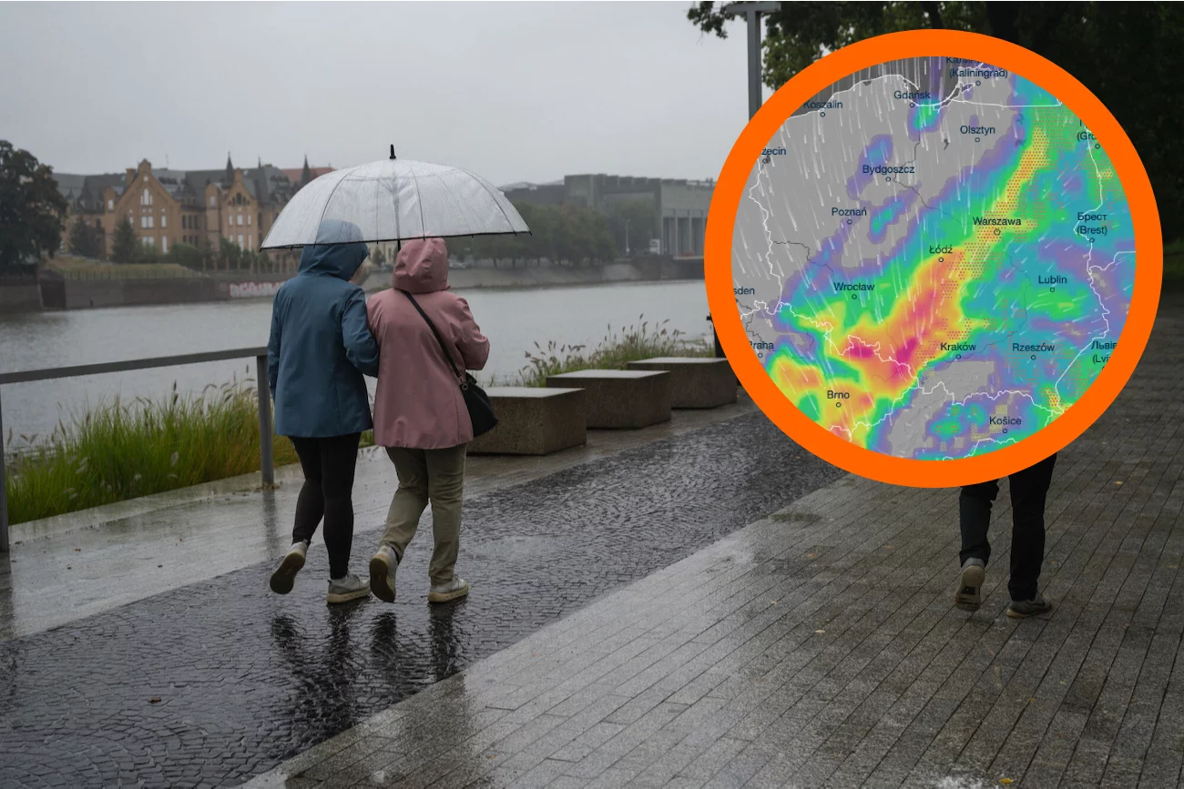 Oto najnowsze prognozy z IMGW. Deszcz tak szybko nie przestanie padać.