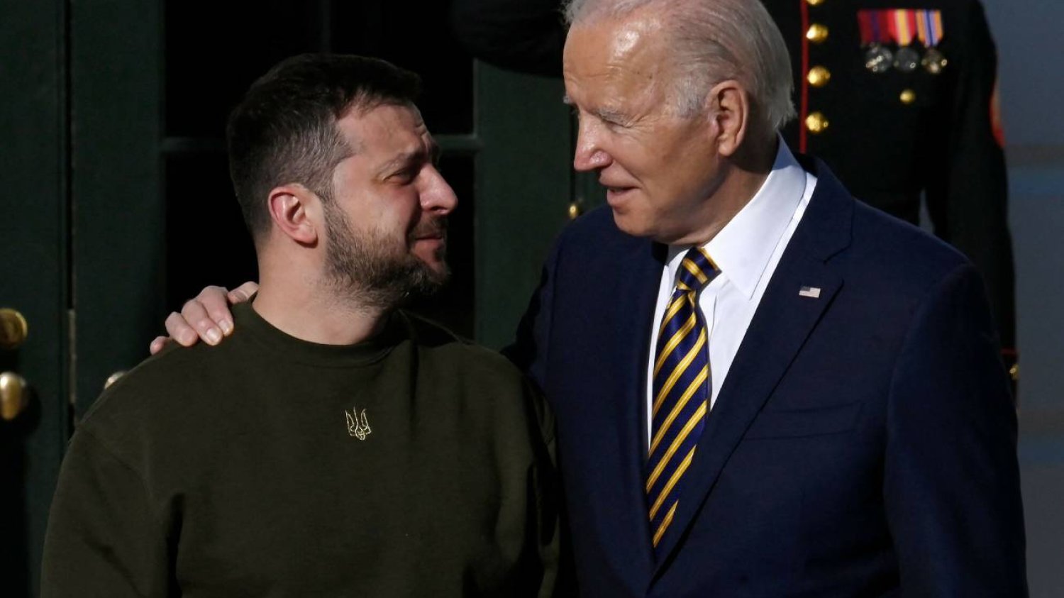 Wołodymyr Zełenski i Joe Biden w Waszyngtonie
