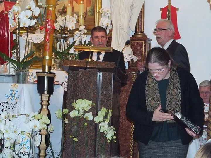 Posłanka Pawłowicz brała udział w uroczystości poświęcenia sztandaru lokalnego oddziału "Solidarności"