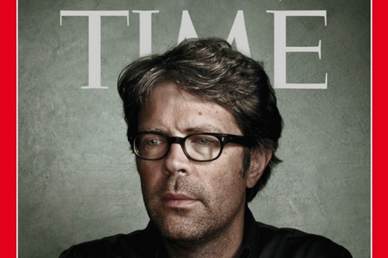 Jonathan Franzen na okładce magazynu "Time"
