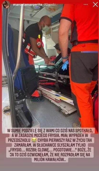 Wypadek syna Michała Koterskiego.